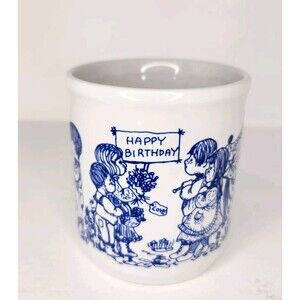 Cartwrights of England Staffordshire Tableware Happy Birthday Mug 10 oz